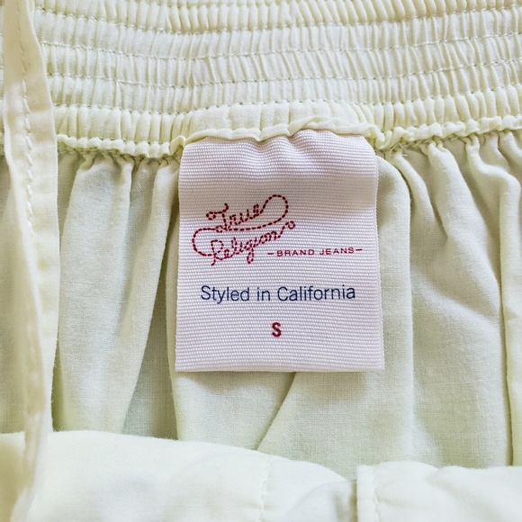 True Religion Western Button Front Yellow Cami - Picture 2 of 4